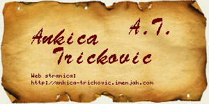 Ankica Tričković vizit kartica